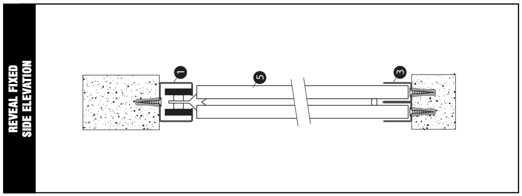 diagram of reveal fixed side elevation