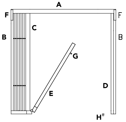 diagram of open security grille