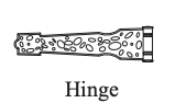 diagram of decorative hinge
