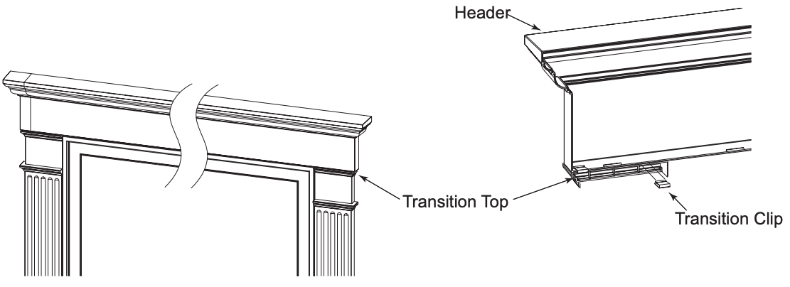 diagram of transition top and clip on door header