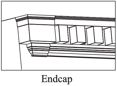 diagram close up of an end cap
