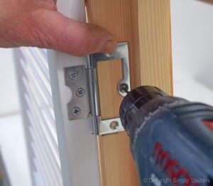 Pilot Hole in Door Frame with Hinge 2