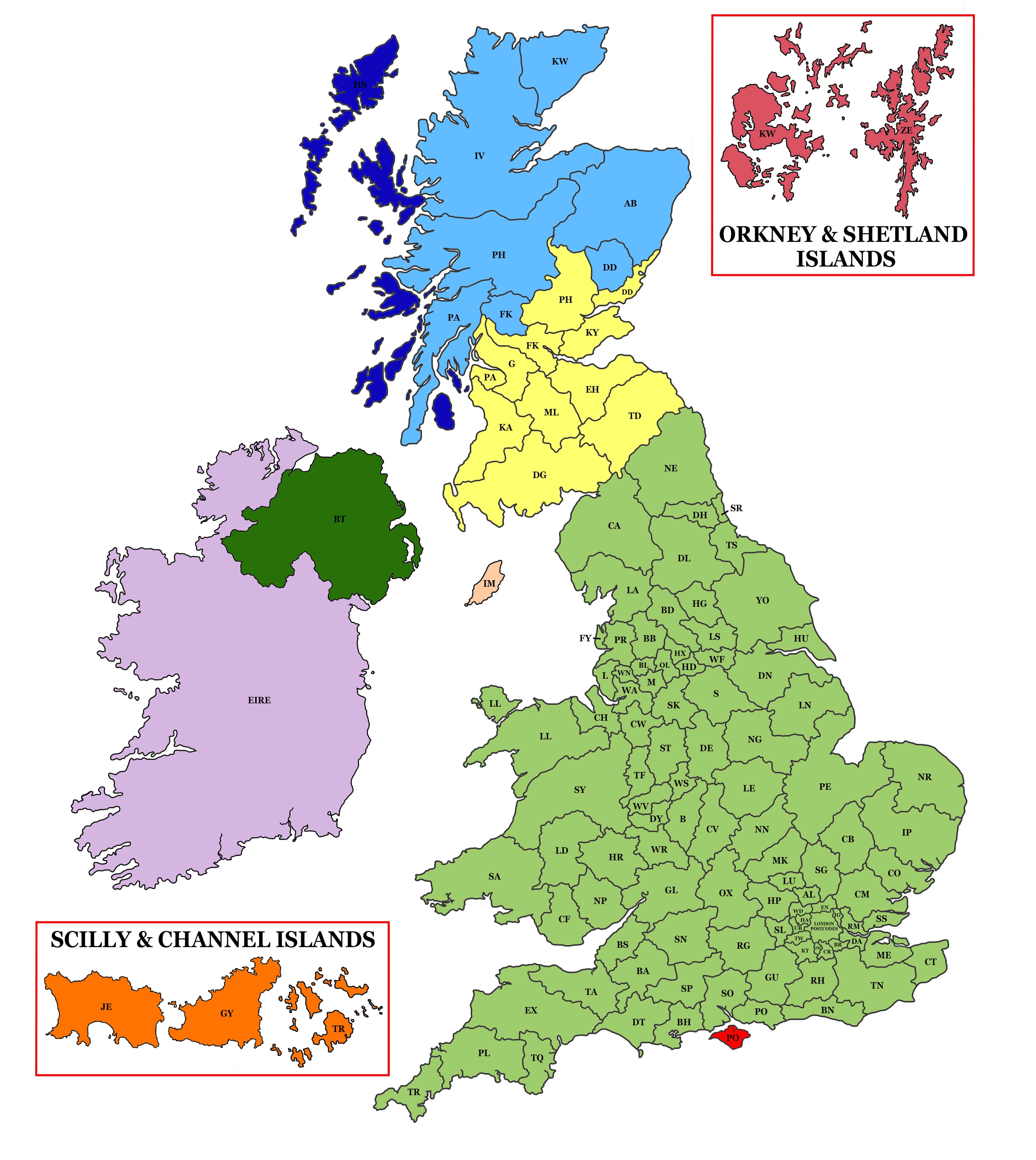 Shipping charges map