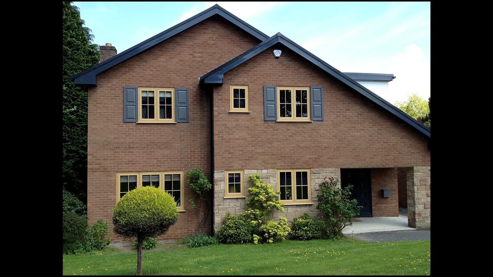 Custom Panel Decorative Exterior Window Shutters