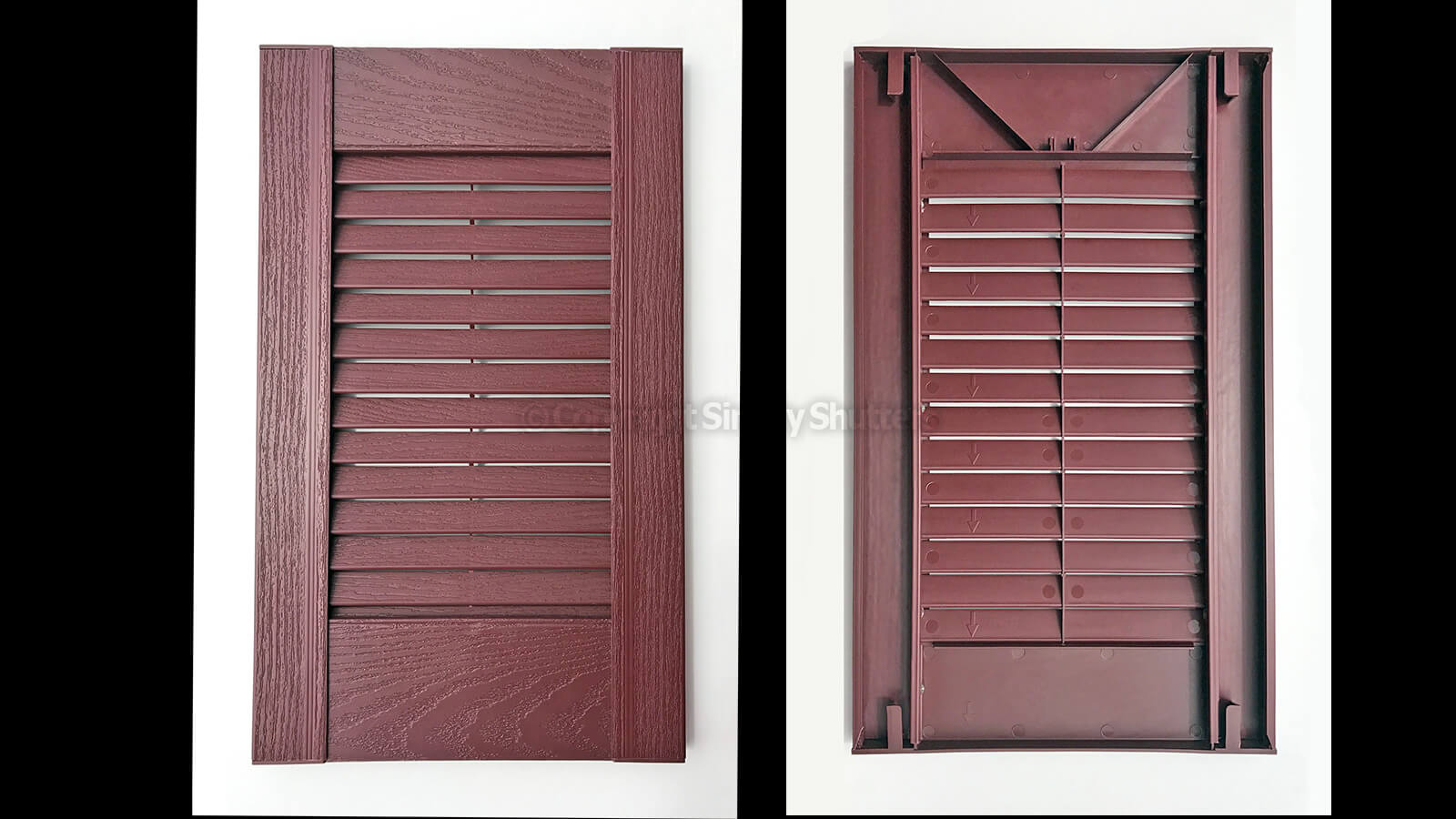 Custom Traditional Louvre Decorative Exterior Window Shutters Simply Shutters