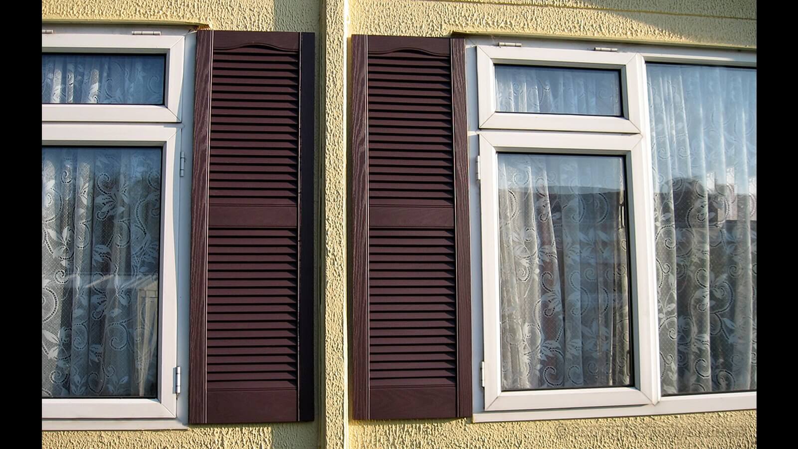 Ready Made Decorative Louvre Window Shutters Simply Shutters