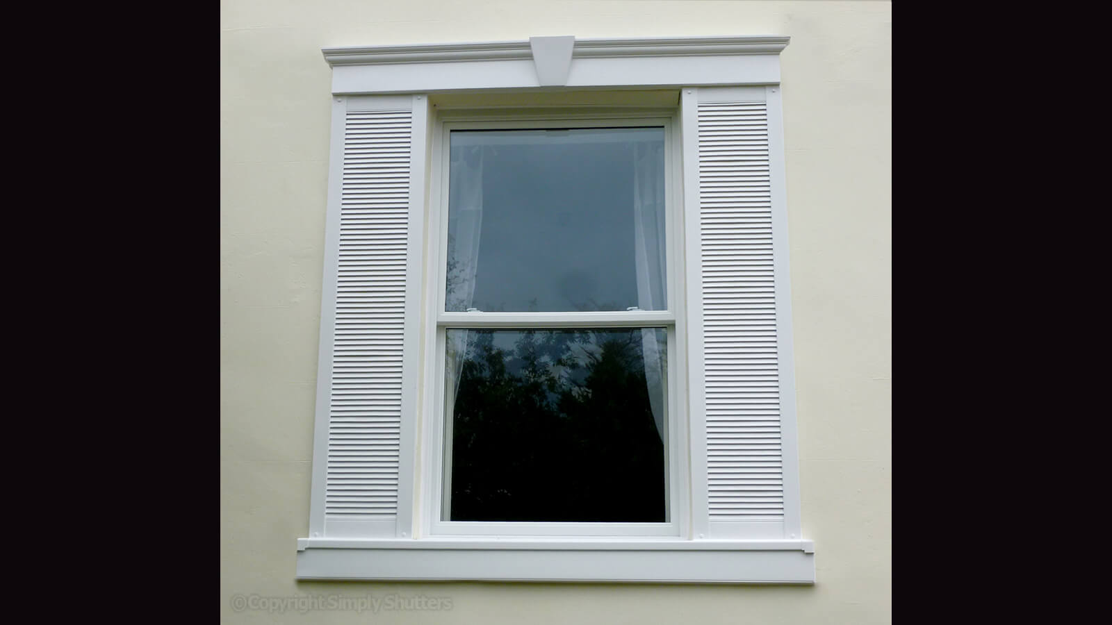 Vinyl Window Header (6" High) Simply Shutters