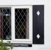 Country Panel Shutters with Diamond Shape Cut Outs (cut outs are optional add on and not supplied as standard)