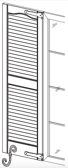 decorative shutter hardware fig