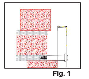 diagram of close up of side of shutter installed on brick wall