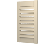 The Carbrooke - Open Protruding Louvre Decorative Faux Wood Shutters