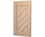 The Chevington - Diagonal Louvre Decorative Pine Shutters