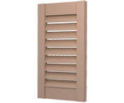 The Kensington - Open Recessed Louvre Decorative Faux Wood Shutters