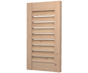 The Kensington - Open Recessed Louvre Decorative Pine Shutters