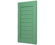 The Kilverstone -  Flat Closed Louvre Decorative Faux Wood Shutters