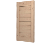 The Kilverstone -  Flat Closed Louvre Decorative Pine Shutters