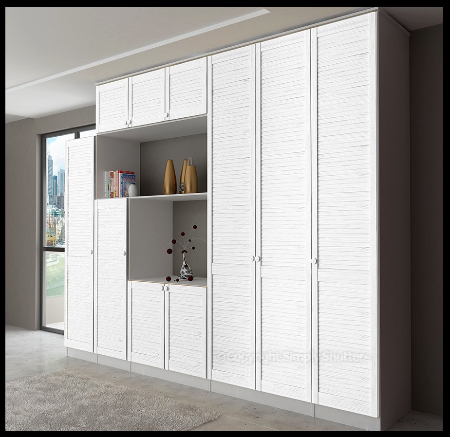 Simply Shutters exclusively stock 2200mm White Painted Louvre doors